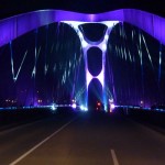 Luminale 2014: Osthafenbrücke, Frankfurt/M.